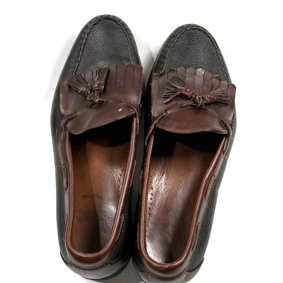 Allen Edmonds Nashua Black Brown Kiltie Tassel Leather‎ Loafer Shoes Mens 10.5D main image 9